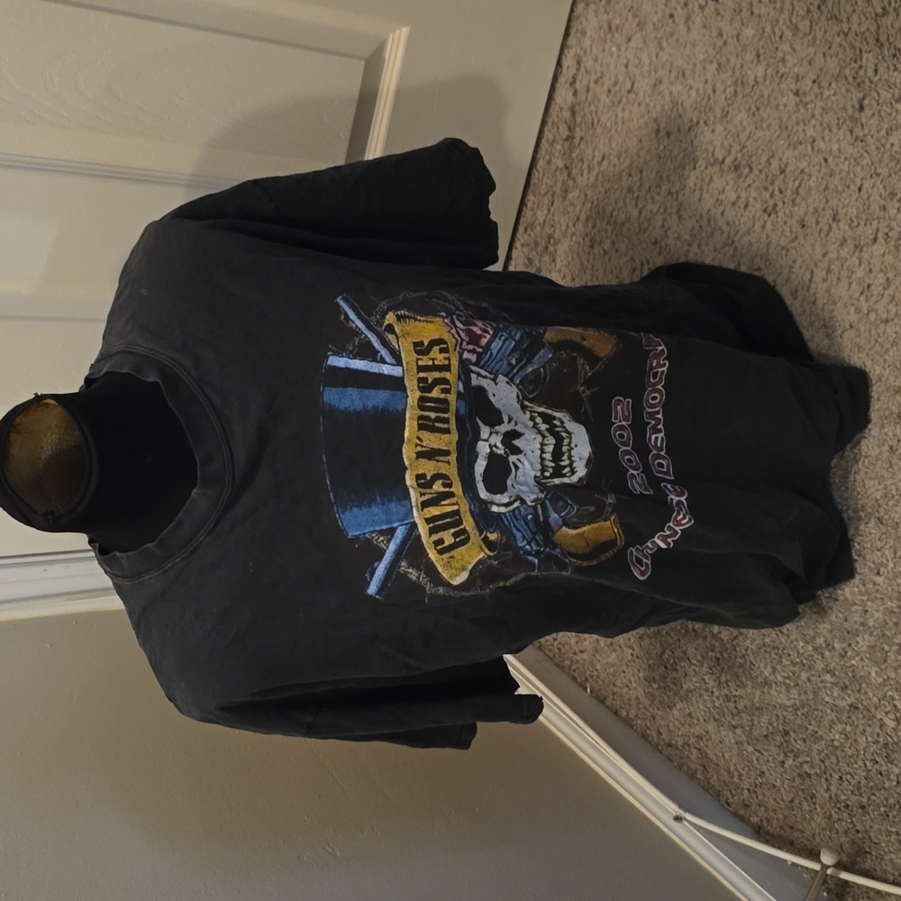 Guns N' Rose's, tshirt, size 2XL, black, yellow, white, blue,